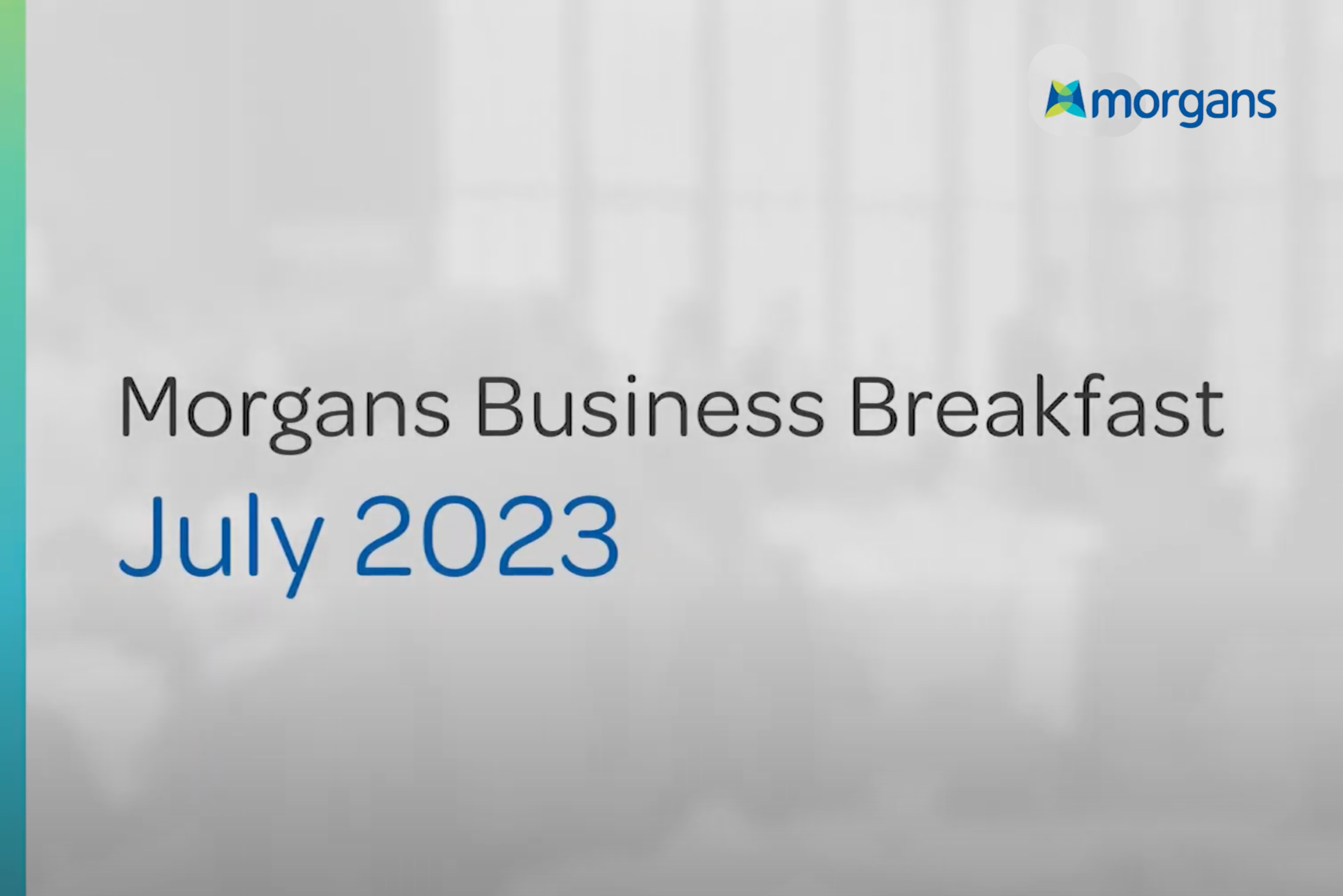 Morgans Business Breakfast